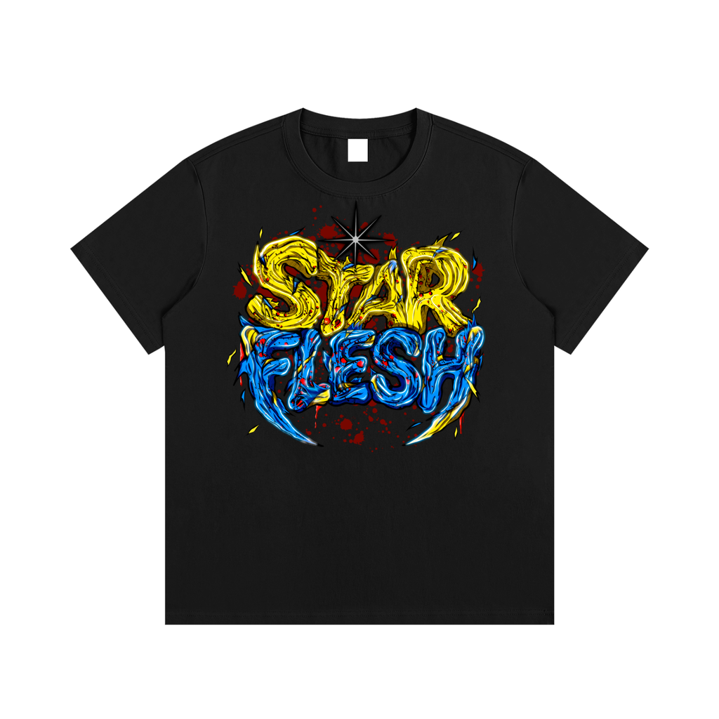Star Flesh "Unbreakable" Black T-Shirt