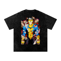 Star Flesh Unbreakable snow washed oversized t-shirt front graphic