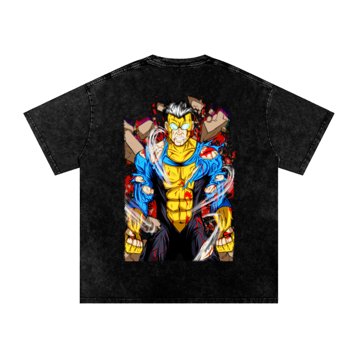 Star Flesh "Unbreakable" Oversized Snow Washed T-Shirt